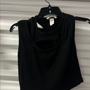 H&M Black Ribbed Tank Top